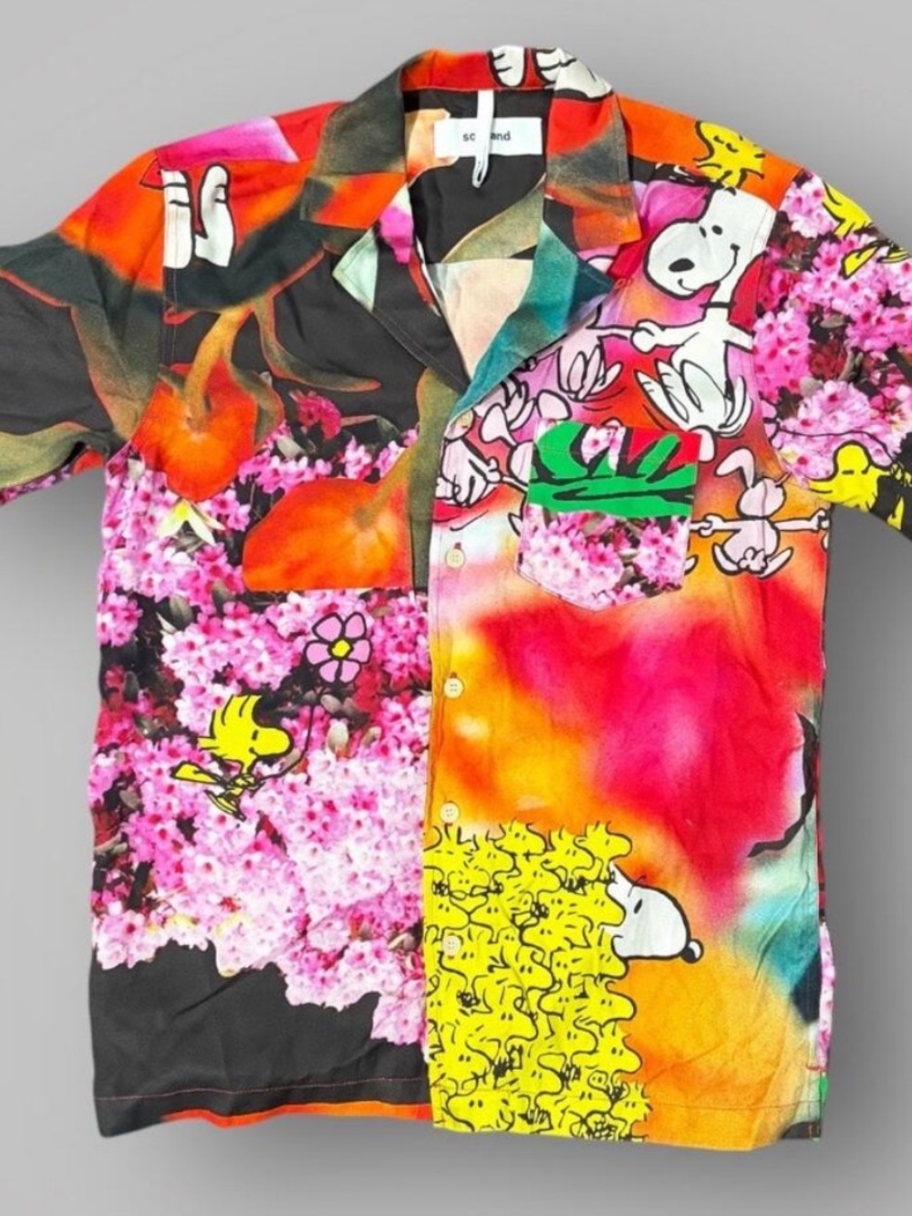 Vibrant Multicolor Graphic Camp Collar Shirt Soulland